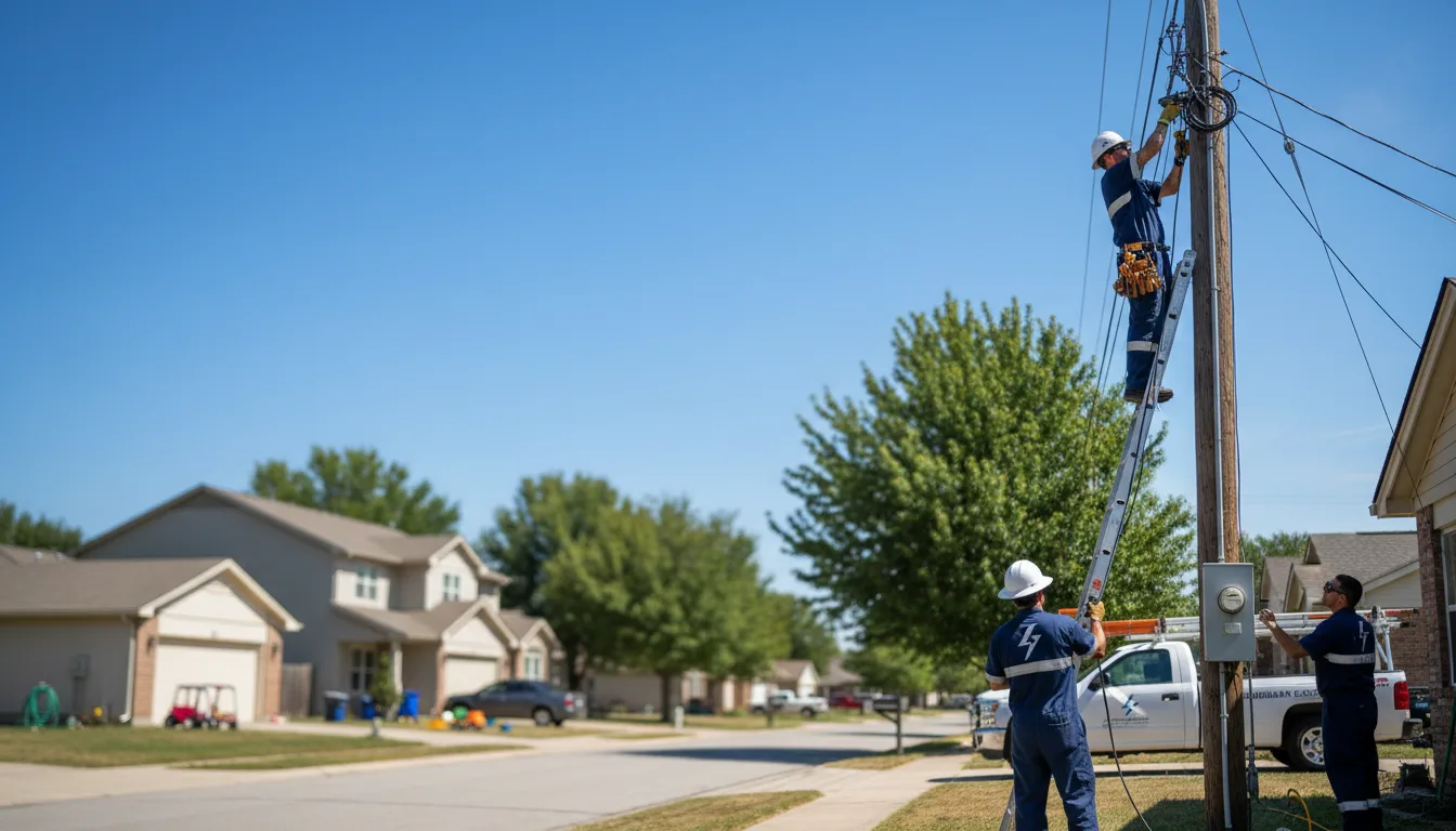 Residential electrician providing installation services in Pleasant Hill, OH